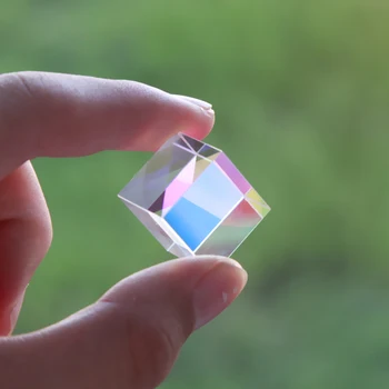 Prisma De Seis Caras Luz Brillante Combinar Cubo Prisma Vidrieras De La Viga De La División De Prisma Óptico Experimento Instrumento De Personalización