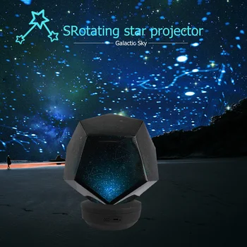 Galaxy Proyector Creativo Cielo Estrellado del Proyector del LED de Luz de la Casa Habitación de la Etapa del Partido Decorativo Romántico de Rotación de la Lámpara de Noche Regalos