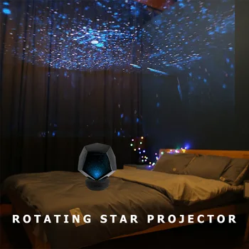 Galaxy Proyector Creativo Cielo Estrellado del Proyector del LED de Luz de la Casa Habitación de la Etapa del Partido Decorativo Romántico de Rotación de la Lámpara de Noche Regalos