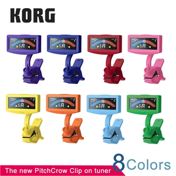 KORG Maza PithCrow-G PitchHawk-G2-Clip-On Afinador de Guitarra Con pantalla LCD a Color de Afinador de Guitarra/Bajo/Ukelele