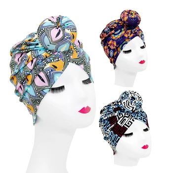 2020 de la Moda de Impresión Nuevo de las Mujeres Musulmanas turbante hiyab tapas árabes envoltura Interior Hijabs para damas islámica pañuelo en la cabeza hidjab bonnet
