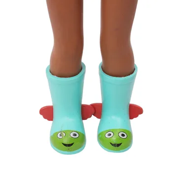 Muñecas lindas botas redondeado dedos de los pies zapatos de 3 colores ajuste Americana de 14.5 pulgadas muñeca accesorio mejor regalo para los niños x26-x28