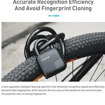 Smart huellas Dactilares Candado IP65 Agua y a Prueba de Polvo Inteligente de Bloqueo Anti-Robo Sin llave Cerradura Para Gabinete Mochila Bicicleta