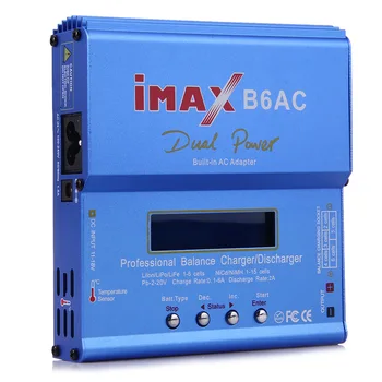 IMAX B6 CA 80W B6AC Lipo NiMH 3 S / 4S / 5S RC de la Batería Cargador de la Balanza de + UE NOS AU reino unido Enchufe del Cable de Alimentación