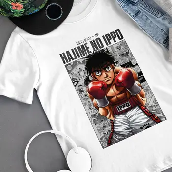 Hajime No Ippo Camiseta Del Más Fuerte Boxeador Ippo T-Shirt De Funny Beach Camiseta Algodón Impreso Camiseta