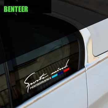 2pcs Reflecive material de las ventanas del coche etiqueta engomada para BMW E30 E34 E36 E39 E46 E60 E87 E90 F10 F20 F30 E80 E70