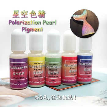 5colors Nueva Sirena de la Polarización de la Perla de Resina, Pigmento Colorante para los rayos UV de la Resina de Epoxy para la fabricación de Joyas de artesanía pintura