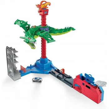 Hot Wheels robótica dragón, coche de juguete de la pista