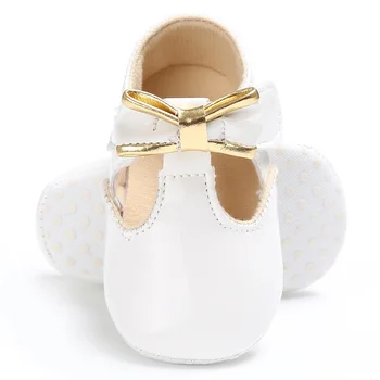 Verano Espejo de la PU de la Bebé Recién nacido Niña Zapatos Primeros Caminantes Antideslizante Suela Suave Bebé de la Princesa de Niño Zapatos
