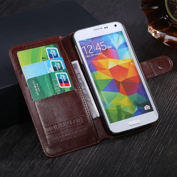 Caso para Samsung Galaxy J7 J700 J700F SM-J700F J7008 J700M J700H la Espalda de Cuero Cubierta de la Ranura de la Tarjeta Wallet Funda de Teléfono de Coque