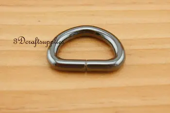 Anilla en d de d-anillos bolso anillo de Cincha de Flejes de metal de bronce de 3/4 de pulgada de 14 pzas U179