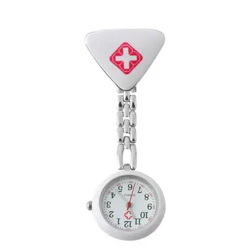 Clip de la Enfermera Médico Colgante de Bolsillo de Cuarzo de la Cruz Roja Broche de Enfermeras Reloj Llavero Colgante Médicos reloj de bolsillo Nuevo.