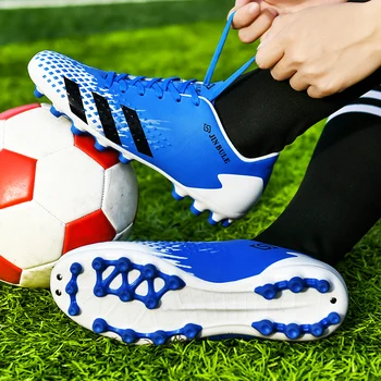 El último de los hombres zapatos de fútbol TF / FG al aire libre zapatos de fútbol para niños de césped de entrenamiento de los deportes de zapatos de fútbol zapatos antideslizantes
