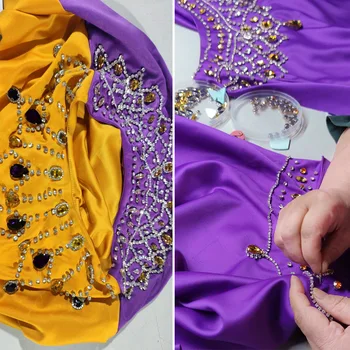 MD Musulmán de la Moda de Dubai Abayas Para las Mujeres de Doble cara de Retazos de Color Caftán Marocain de Raso Maxi Vestidos de Mujer Vestido de Invierno 2021