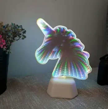 Diseñador creativo de LED cadena de luz de la lámpara de la mesa de regalo de cumpleaños de dormitorio lámpara de la mesita