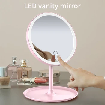 Led Espejo de Maquillaje con Luz M121 LED Espejo de Vanidad Control de la Pantalla Táctil LED de Luz de Espejo de Maquillaje Iluminado Espejos de Maquillaje