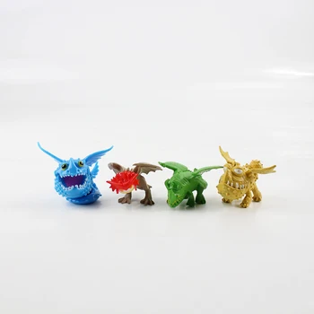 12pcs/lot 2styles Dragón Mini Figura de Juguete de PVC Modelo de dibujos animados de la Figura de Acción Juguetes Para los Niños Regalo