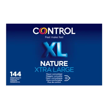 Control de la Naturaleza XL-extra grande de condones de látex para hombres de condones-sexo seguro-traje de pene