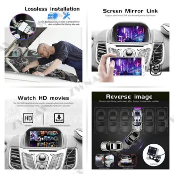 Android 10.0 Reproductor de DVD del Coche de GPS de Navegación Para Ford Fiesta MK7 2013-2016 de la Radio del Coche reproductor de Vídeo Auto estéreo Multimedia jefe de la unidad de