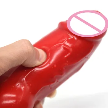FAAK Perro Realista Consolador Bulto 2.55 pulgadas Super Pene Estimular Plug Anal de la Hembra Sexy Juguetes Con Copa de Succión de Arte de Color Empalme