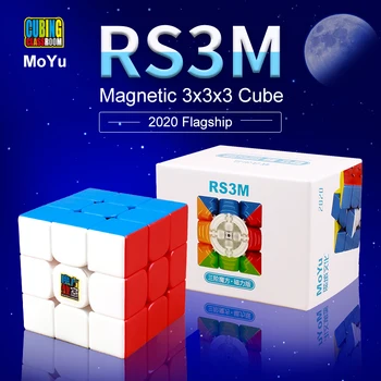 Moyu RS3M 2020 Magnético Cubo Mágico RS3M 3*3 Magic Puzzle Magnético Cubo de 3x3x3 Stickerless Juguetes para los Niños