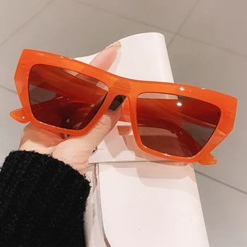 2021 Nueva añada de Ojo de Gato Gafas de sol de las Mujeres de Moda de la Marca Dis Tendencia de Grandes Gafas de montura de Gafas de Sol Mujer oculos de sol UV400