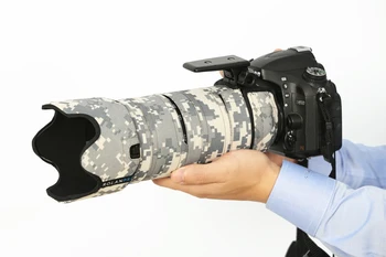 ROLANPRO Impermeable de la Lente de Camuflaje Capa de Cubierta para la Lluvia para Nikon Nikkor AF-S 70-200mm f/2.8 E FL ED VR lente Protectora de la Manga