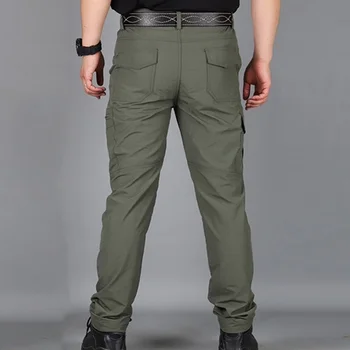 De los hombres Casual Pantalones de Carga Clásico al aire libre Táctico del Ejército Deportivos Ligero Transpirable Impermeable Militar de secado Rápido Pantalones