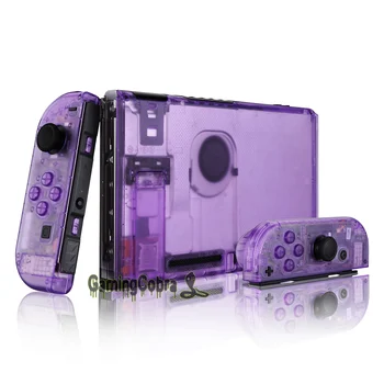 Personalizado Claro Atómica Púrpura de la Consola de la Placa Trasera W/ Controlador de Vivienda Shell W/ Botones para la consola Nintendo de la Consola del Conmutador & Joy-Con
