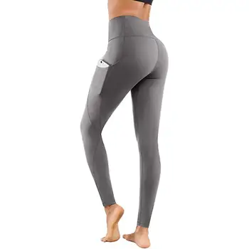 Pantalones de Yoga de las Mujeres de Cintura Alta del Tramo Gimnasio Polainas Perfecta de Deportes Leggings Pantalones de Fitness para mujeres