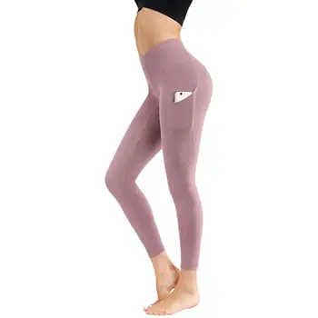 Pantalones de Yoga de las Mujeres de Cintura Alta del Tramo Gimnasio Polainas Perfecta de Deportes Leggings Pantalones de Fitness para mujeres