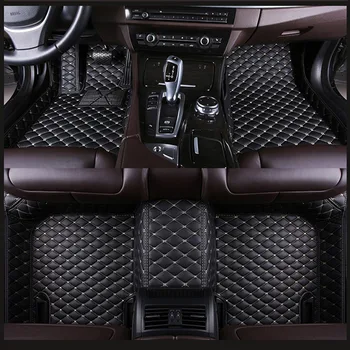 3D de Coche alfombras de Piso Para Toyota Land Cruiser 100 200 Impermeable de Cuero Alfombrillas de Coche-estilo Interior de un Coche Alfombras de Mat