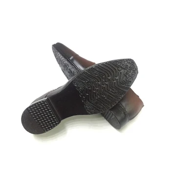Escala 1/6 Figura de Acción de Accesorios Negro de Plástico Marrón Zapatos de Cuero con Forma de Pie en el Interior de la Articulación Figura Masculina del Cuerpo