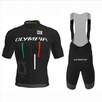 OLYMPIA Ciclismo Traje de Camisetas de bicicletas jersey Conjuntos de Hombres de Bicicletas Personalizadas de la Ropa Ropa Ciclismo almohadilla de Gel Culotte Kits Equipacion Conjuntos