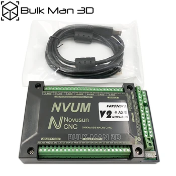 NVUM 3/4/5/6 Ejes cnc grabador Mach3 USB de la Tarjeta de 300KHz 3/4/5/6 Eje del CNC de la máquina de perforación de Control de Movimiento de la Tarjeta de Breakout Board