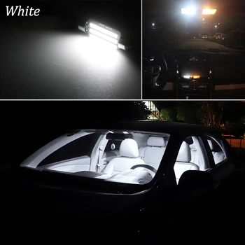 10PCS Blanco Libre de Errores de Canbus Para Jeep Cherokee KL LED Interior de la Cúpula Mapa de Luz + Placa de la Licencia de la Lámpara Kit (-2020)