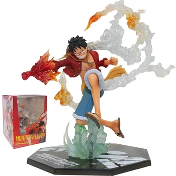 Anime One Piece Figura Puño de Fuego Ace, Luffy Estatuilla de Roronoa Zoro Figuras de Acción Diable Jambe Sanji PVC Modelo de la Colección de Juguetes