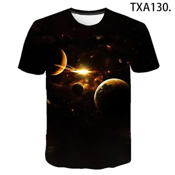 2020 Verano Galaxy Camiseta de Hombres, Mujeres y Niños Universo Espacio camiseta Cool Planet Camiseta de la Impresión 3d de la Camiseta Niño Niña Niños de la Calle Tops