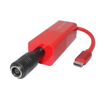 65W USB Tipo C de Alimentación de Cc del Adaptador Convertidor de 7.4 x 5.0 mm Hembra a USB Macho de Enchufe de Conector de Cable para Notebook Teléfonos Móviles