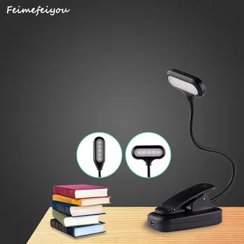 2021 LED USB Clip Libro de la Luz Recargable de los Ojos Protección de la lámpara de Mesa, Lámpara de Lectura Flexibles, Lámpara de Escritorio Para el Cuaderno de los Ordenadores Portátiles