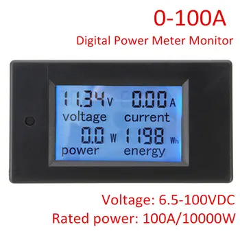 Portátil de 100 CC Digital Multifunción de Energía el Medidor de Energía del Monitor Módulo Voltímetro Amperímetro con Derivación