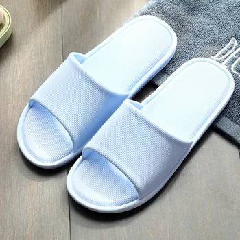 Mujeres Zapatillas de Casa De 2019, Zapatos de Verano Mujer Cubierta Plana Zapatilla antideslizante Suela Unisex Zapatillas de Baño de Color Sólido de Mujeres Diapositivas