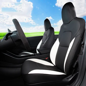 Aplicable a Tesla model 3 asiento de coche cojín del asiento de la cubierta de la cubierta del asiento accesorios de decoración