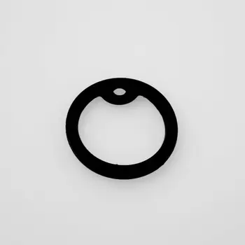 Negro de Goma Círculo Silenciador Placas Silenciador de BRICOLAJE Accesorios de la Joyería De 28mm*49mm Etiquetas