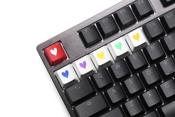 Taihao doubleshots teclas de poker del OEM de la mecánica de los teclados de teclas de perfil OEM azul, púrpura, rojo, blanco, amarillo, naranja verde esc