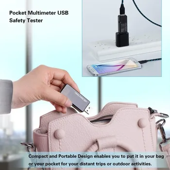 USB Digital Medidor de Potencia Tester Multimetro Actual Monitor de la Tensión de 3V-30V Carga Rápida del Banco de la Alimentación de Tensión del Medidor de Potencia