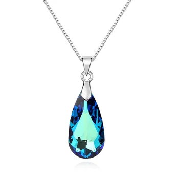 Los nuevos Cristales De Swarovski de Agua de la gota colgante de Collar de Cadena en el Cuello de las mujeres collares de moda 2020 regalo de navidad mayorista