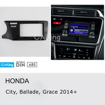 Coche de la Fascia de la Radio del tablero de Honda Ballade,de la Ciudad de la Gracia,+ (a la Izquierda de la rueda/con SRS) Dash Kit de Instalar Salpicadero Placa frontal Embellecedor de la Consola