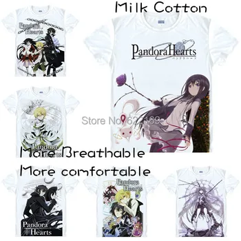 Pandora Hearts Oz Vessalius Camiseta de Trajes Cosplay de Hombres Japonés Famoso Anime T-shirt Regalos Únicos de Camisetas Masculina