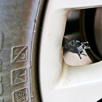 4 piezas de la Corona de Estilo a prueba de Polvo del Aire de los Neumáticos de Vástagos de Válvulas, Tapas de Accesorios para Hyundai Accent I30 I35 Santa Fe Solaris Elantra Partes